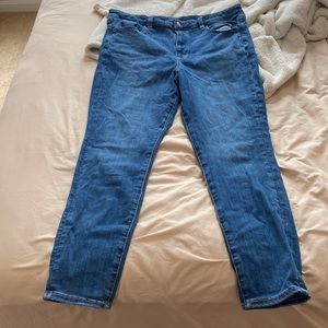 american eagle medium wash next level stretch skinny jeans